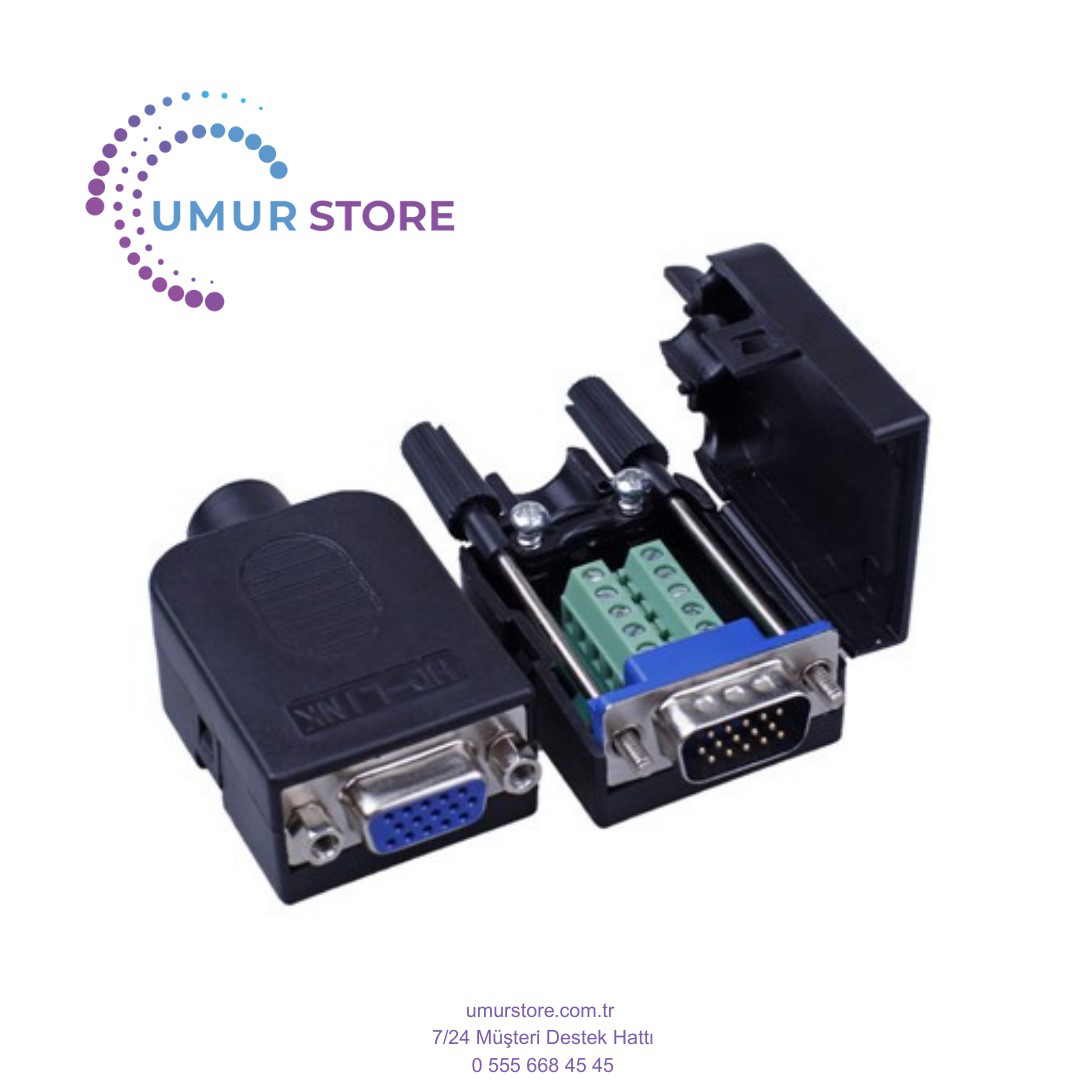 VGA Klemensli Konnektör - Dişi