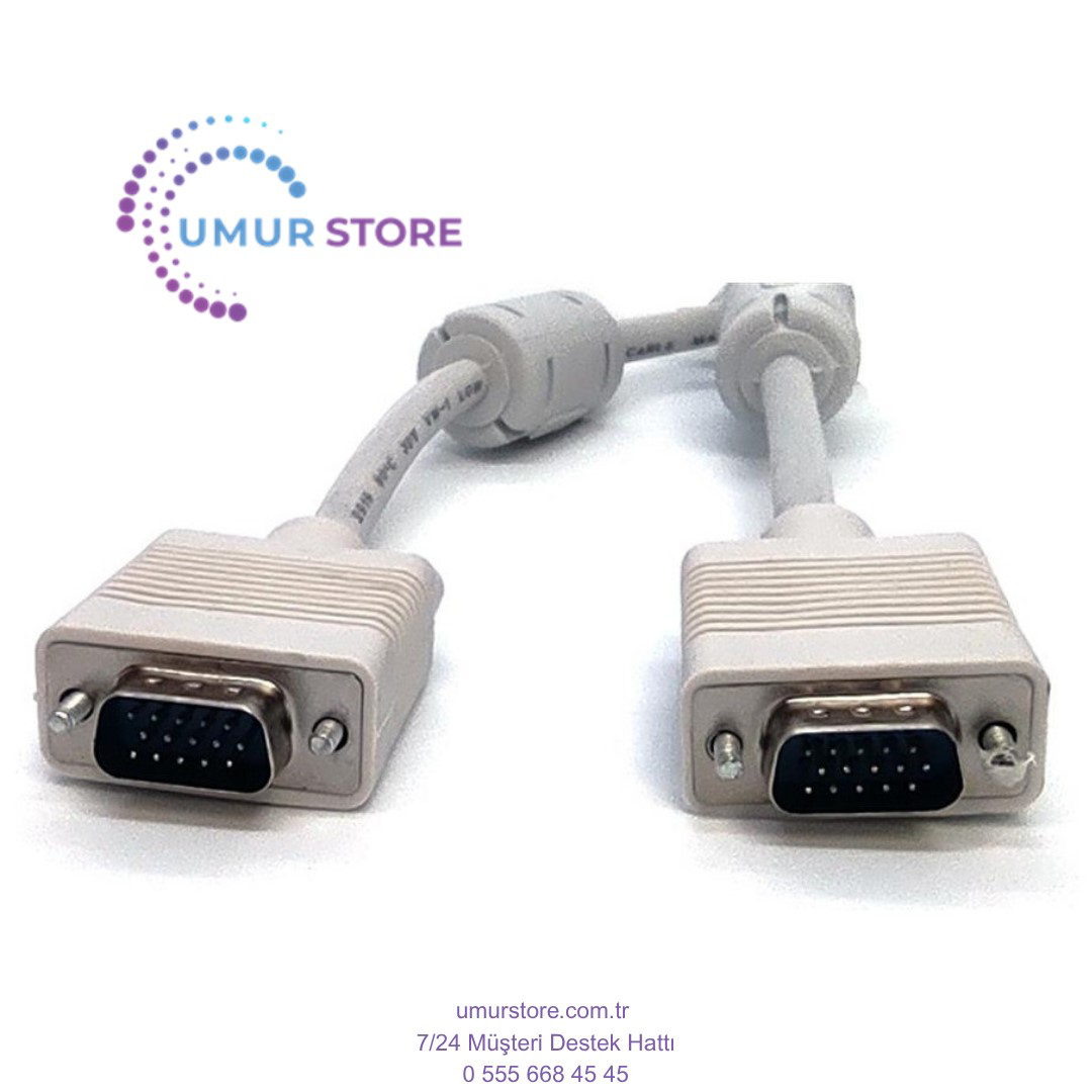 VGA Monitör Kablosu, DSUB 15 erkek DSUB 15 erkek, 3 metre, 3Coax/ VGA Monitör Kablosu, DSUB 15 erkek DSUB 15 erkek, 3 metre, 3Coax/