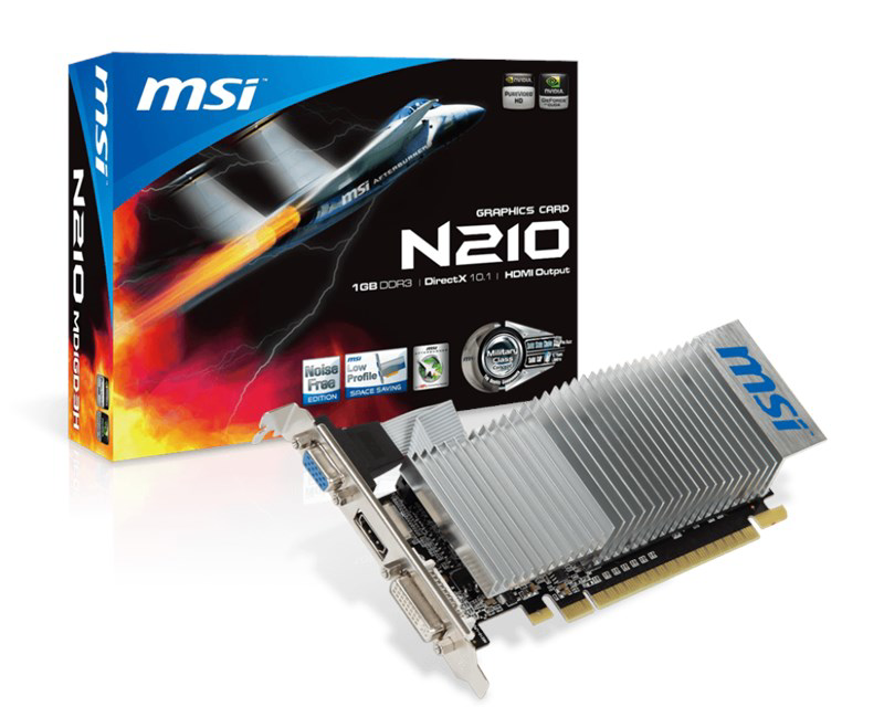 Msi Vga N210-1Gd3/Lp