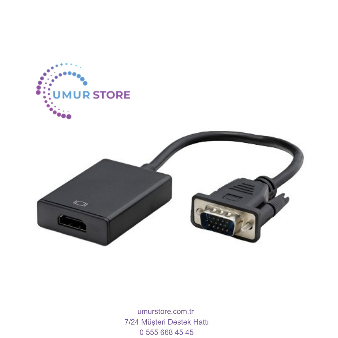 VGA To HDMI Çevirici + Ses VGA To HDMI Çevirici + Ses