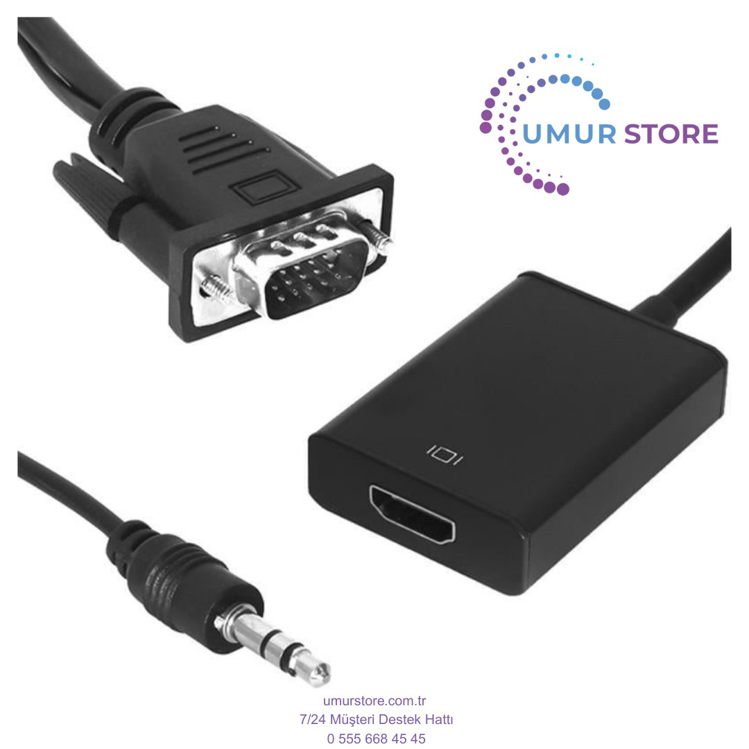 VGA To HDMI Dönüştürücü Kablo