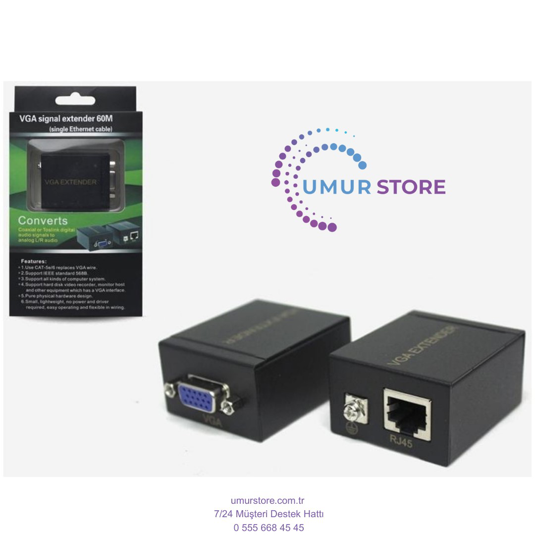 VGA Uzatıcı Extender 60MT