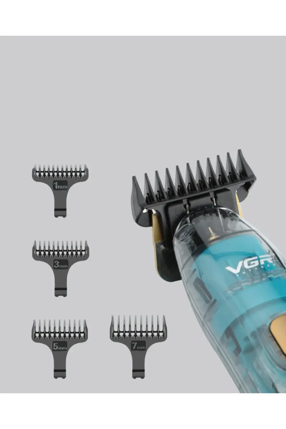 VGR V-695 Saç ve Sakal Kesme Makinesi LED Ekranlı 5 Uzunluk Ayarı