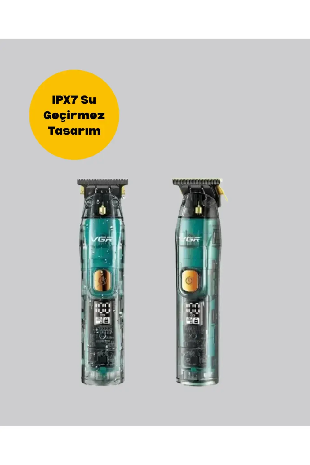VGR V-695 Şarjlı Profesyonel Erkek Saç Sakal Tıraş Makinesi IPX7