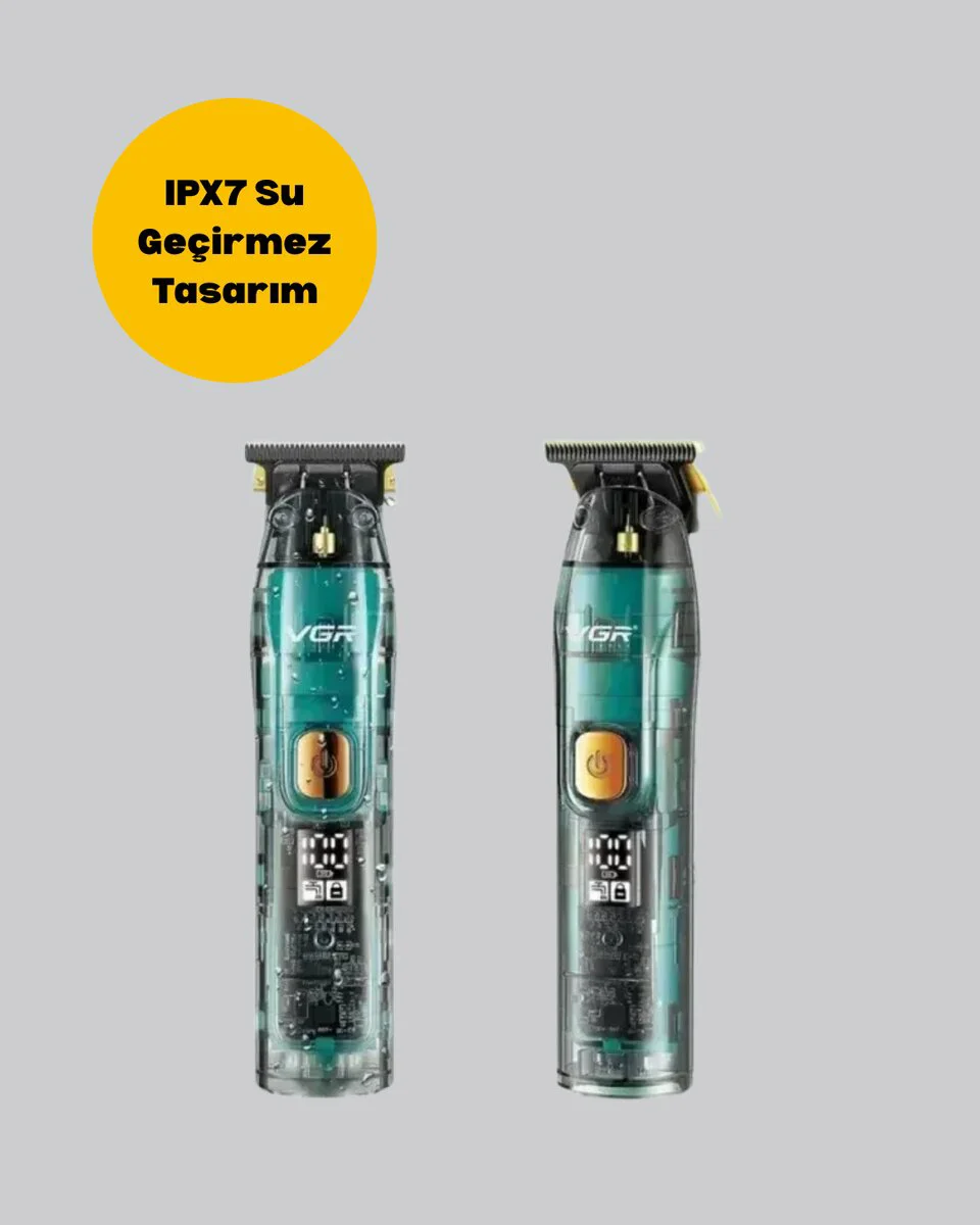 VGR V-695 Şarjlı Saç Sakal Tıraş Makinesi 2600mAh Batarya ve Kılavuz Taraklı