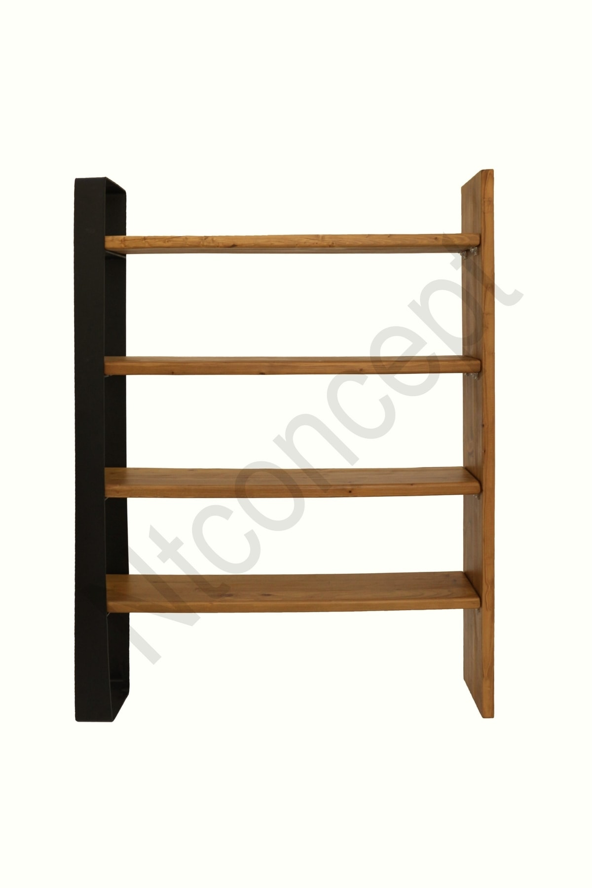 Nt Concept Via Masif Ağaç Kitaplık Vitrin En 100Cm