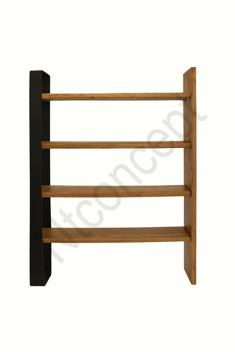 Via Masif Ağaç Kitaplık Vitrin En 100cm