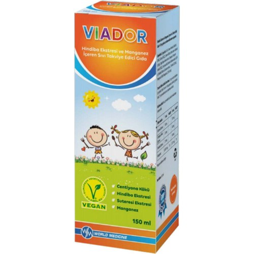 Viador Hindiba Ekstresi Ve Manganez Içeren Şurup 150 Ml Viador Şu