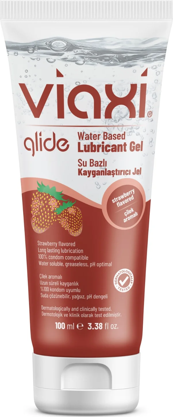 Viaxi Glide Su Bazlı Kayganlaştırıcı Jel 100 ml Çilek Aromalı Fiyatı, Yorumları ve Özellikleri