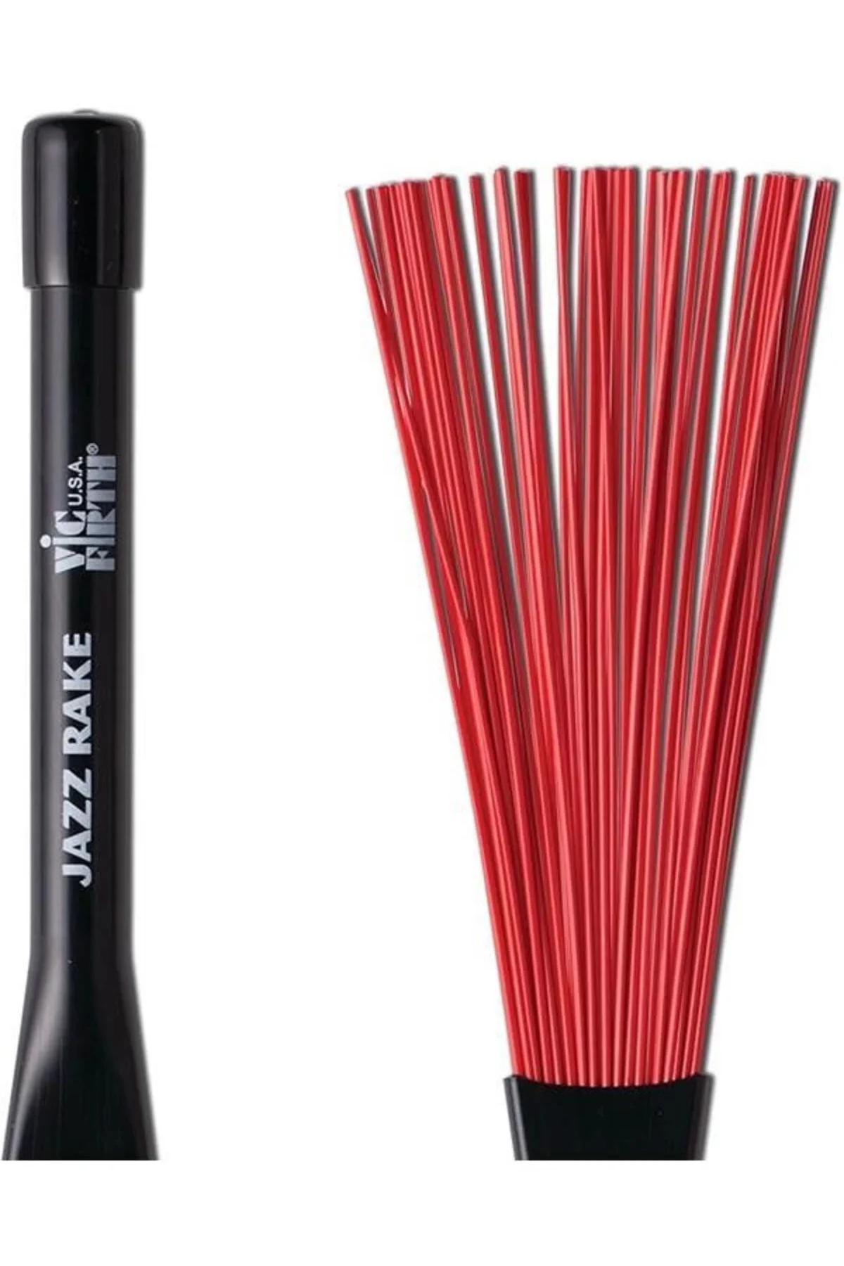 Vic firth Baget Fırça(Çift) Jazz Rake (Plastik), Çap: 0.605"