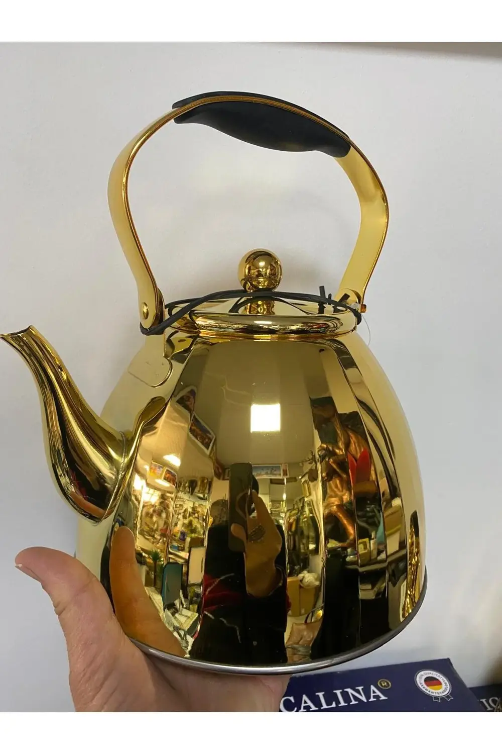 Vıcalına Tek Çaydanlık Üstten Tutmalı Model Alman Markası Paslanm