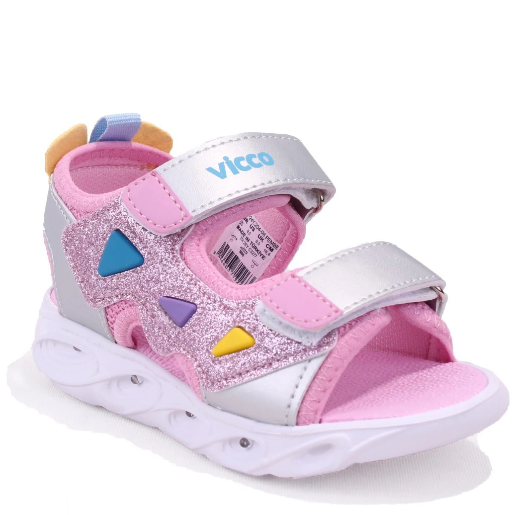 Vicco 321F24Y204 Hilda Pembe Ortopedik Günlük Işıklı Kız Çocuk Sp