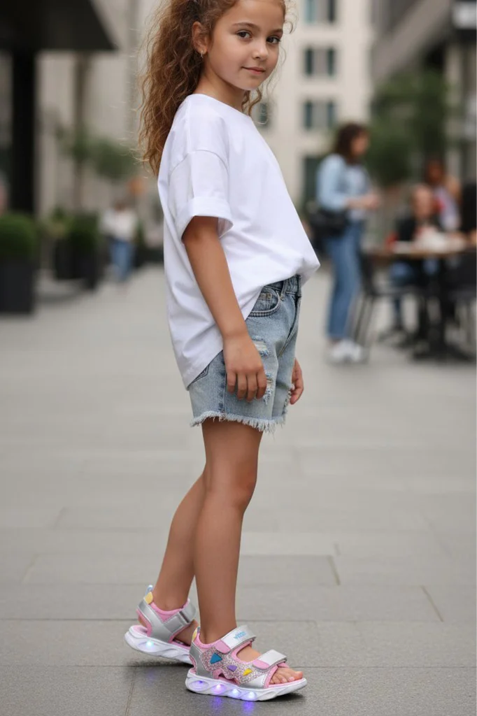 Vicco 321F24Y204 Hilda Pembe Ortopedik Günlük Işıklı Kız Çocuk Sp