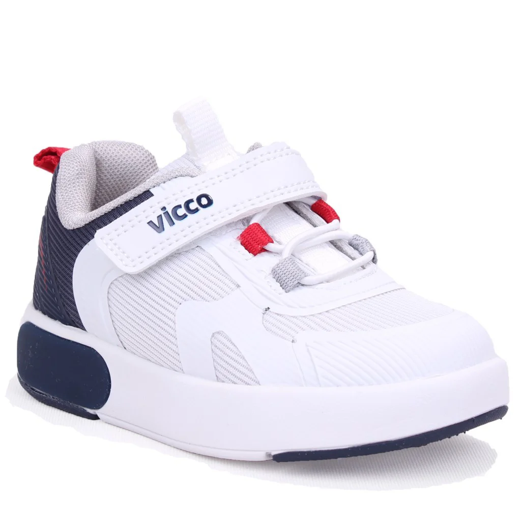 Vicco Babil 346B26Y130 Beyaz Lacivert Ortopedik Günlük Işıklı Erk