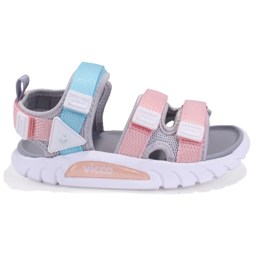 Vicco Cube 332F25Y212 Gri Pembe Ortopedik Günlük Kız Çocuk Spor S