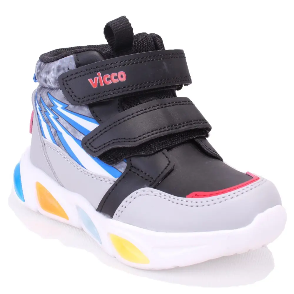 Vicco David 946P25K420 Siyah Ortopedik Günlük Işıklı Erkek Çocuk 