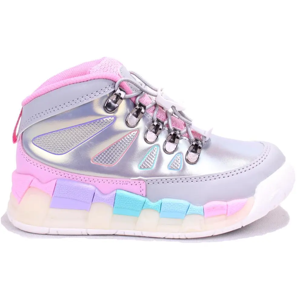 Vicco Ellen 946F24K417 Gri Ortopedik Günlük Işıklı Kız Çocuk Spor