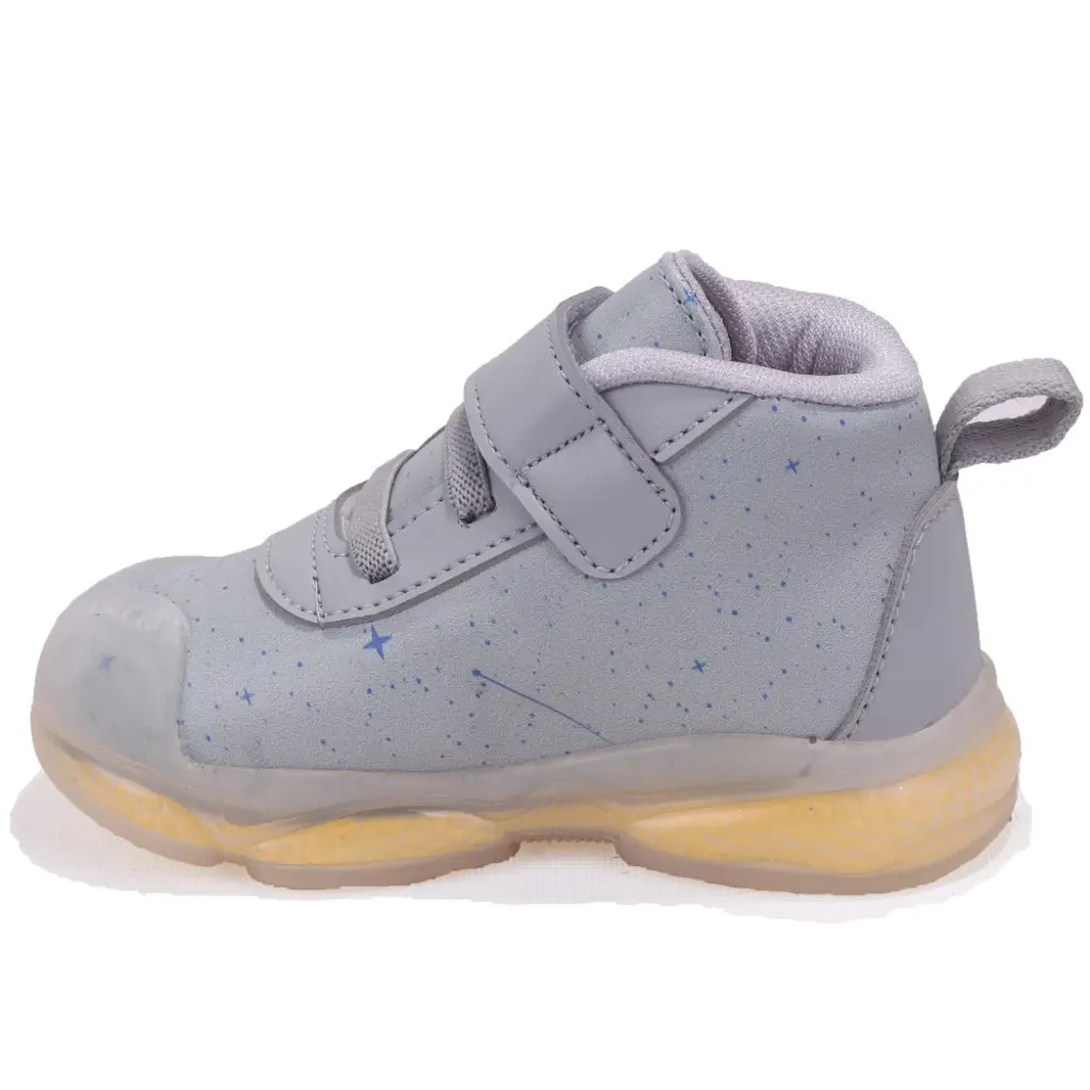 Vicco Geminis 946E25K447 Gri Ortopedik Işıklı Erkek Bebe Spor Bot