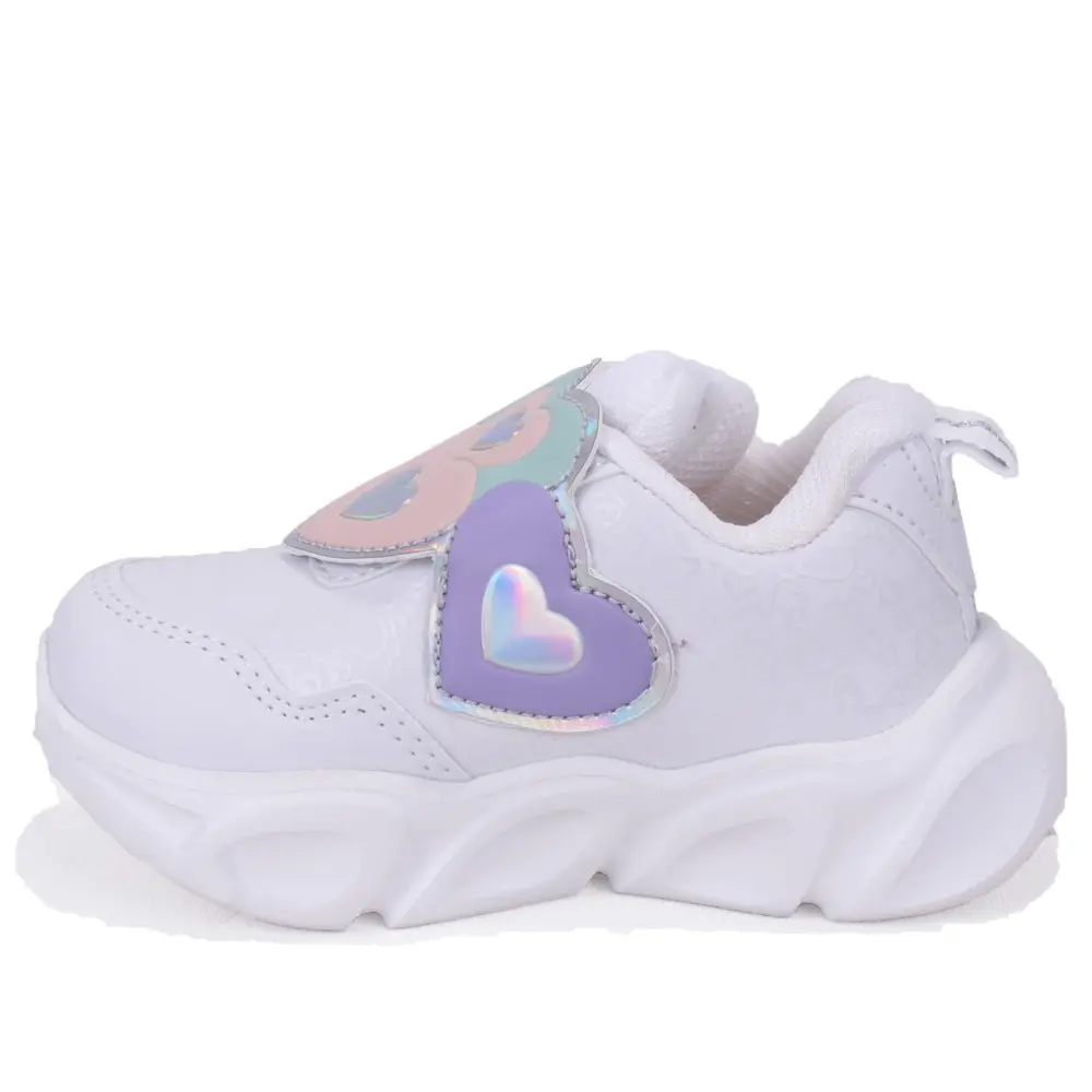 Vicco Lovely 346P25K234 Beyaz Ortopedik Işıklı Kız Çocuk Spor Aya
