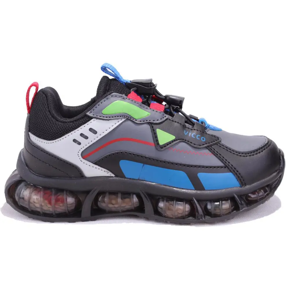 Vicco Lucio 346F24K306 Siyah Ortopedik Günlük Erkek Çocuk Spor Ay