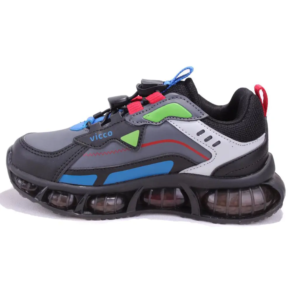 Vicco Lucio 346F24K306 Siyah Ortopedik Günlük Erkek Çocuk Spor Ay