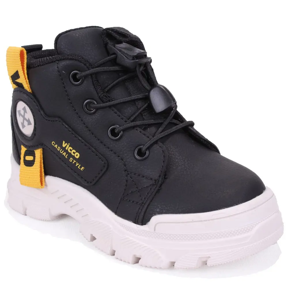 Vicco Marcus 946B24K407 Siyah Ortopedik Günlük Erkek Çocuk Bot Vicco Marcus 946B24K407 Siyah Ortopedik Günlük Erkek Çocuk Bot