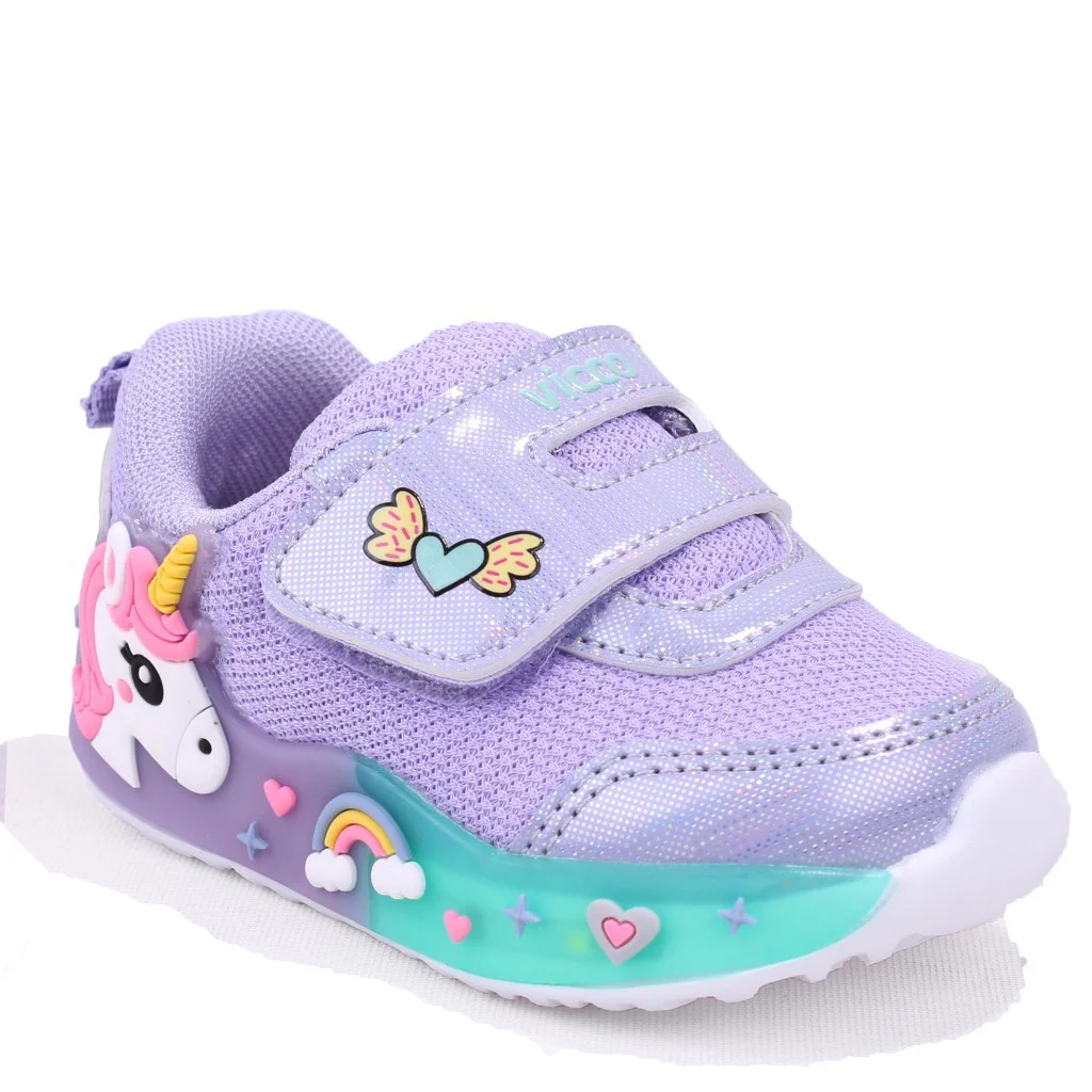 Vicco Meli 346B26Y103 Lila Ortopedik Günlük Işıklı Kız Çocuk Spor