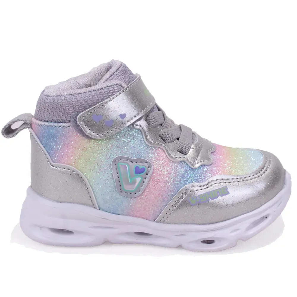 Vicco Poni 946B25K430 Gümüş Ortopedik Işıklı Kız Bebe Spor Bot Vicco Poni 946B25K430 Gümüş Ortopedik Işıklı Kız Bebe Spor Bot