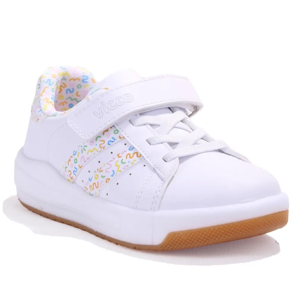 Vicco Pukky 220P25Y110 Beyaz Ortopedik Günlük Kız Çocuk Spor Ayak