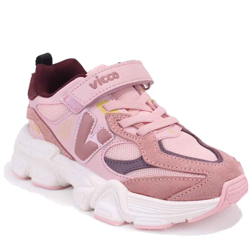 Vicco Wild 346F25K200 Pudra Ortopedik Günlük Kız Çocuk Spor Ayakk