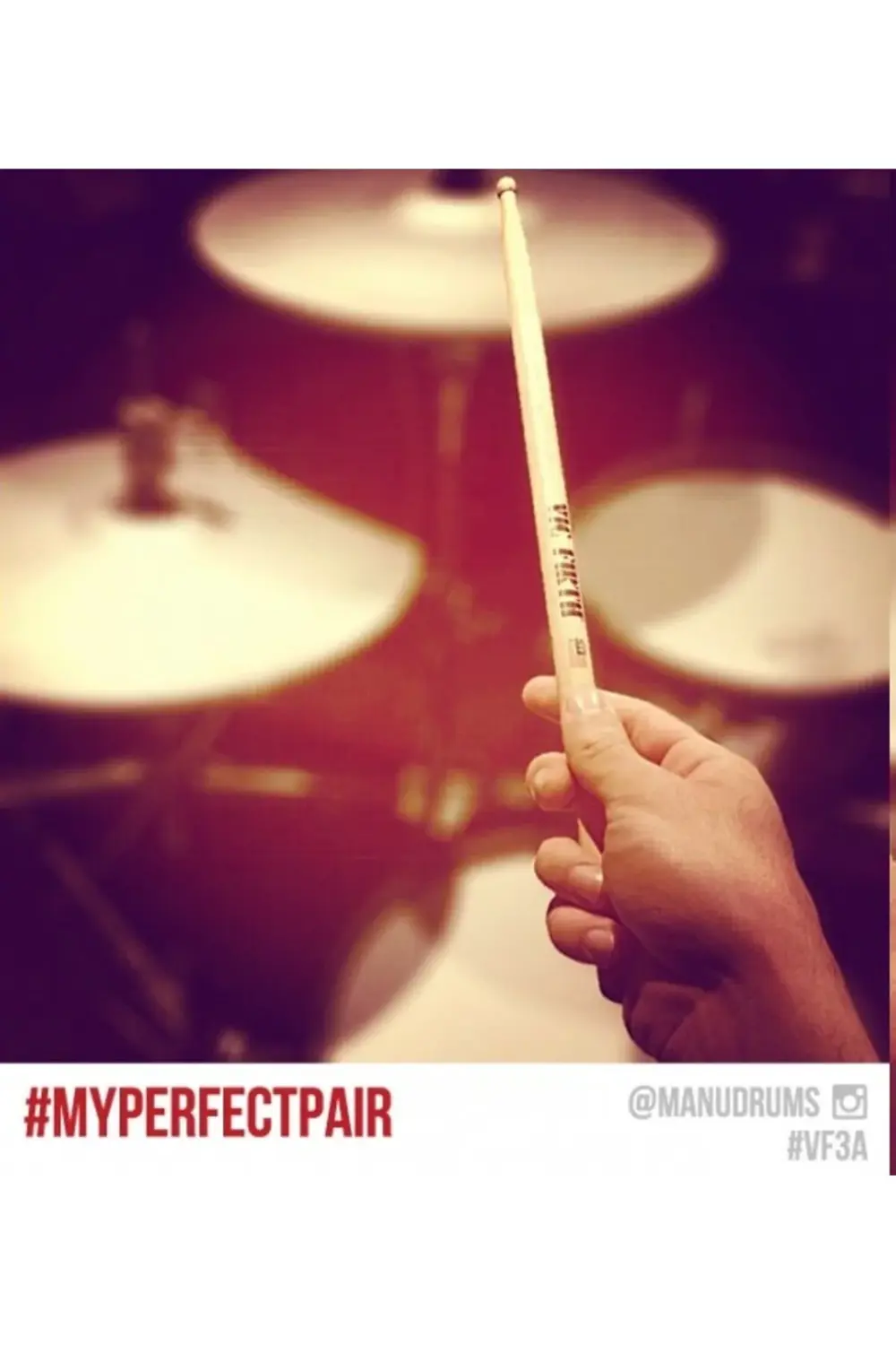 VICFIRTH 3A BAGET/STICK (ÇİFT), HICKORY, 0.580"x16 (3/16)", SH BA