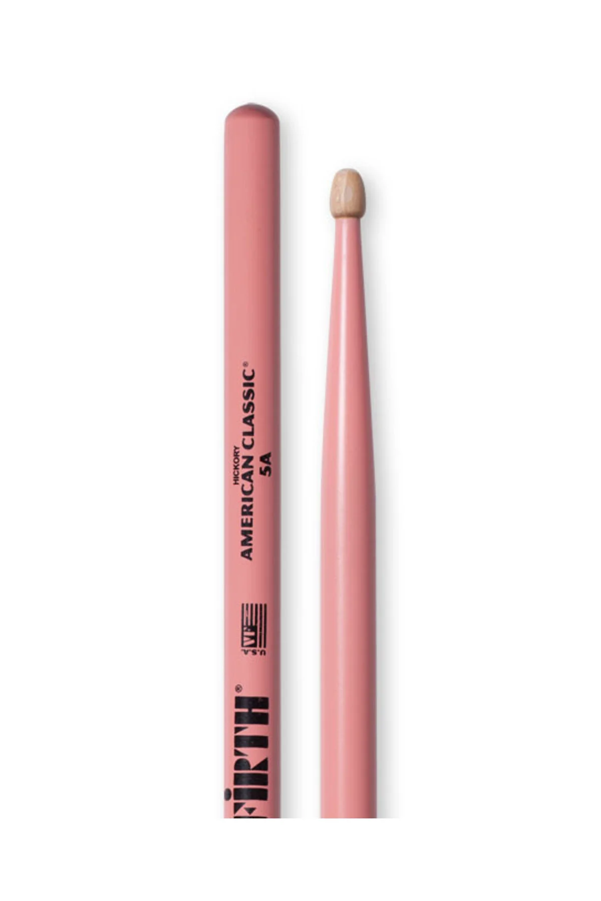 VICFIRTH 5AP BAGET/STICK (ÇİFT), PEMBE RENK, HICKORY, 0.565"x16 B