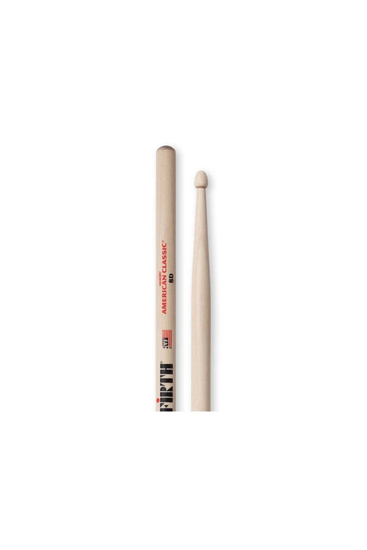 VICFIRTH 8D BAGET/STICK (ÇİFT), HICKORY, 0.540"x16" , MEDIUM T