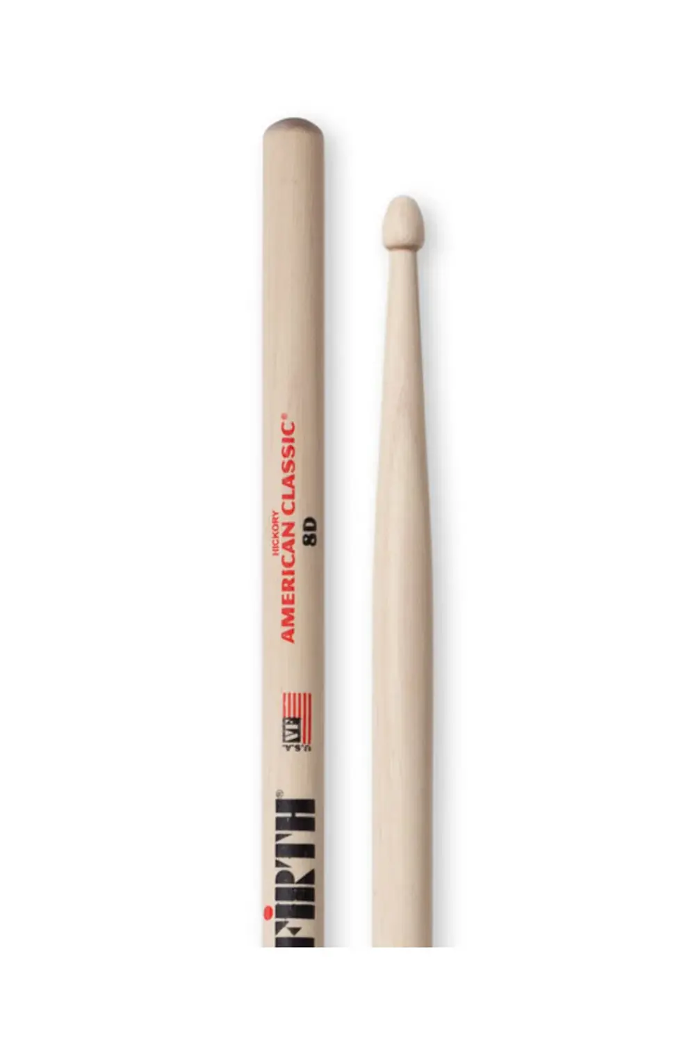 VICFIRTH 8D BAGET/STICK (ÇİFT), HICKORY, 0.540"x16" , MEDIUM T