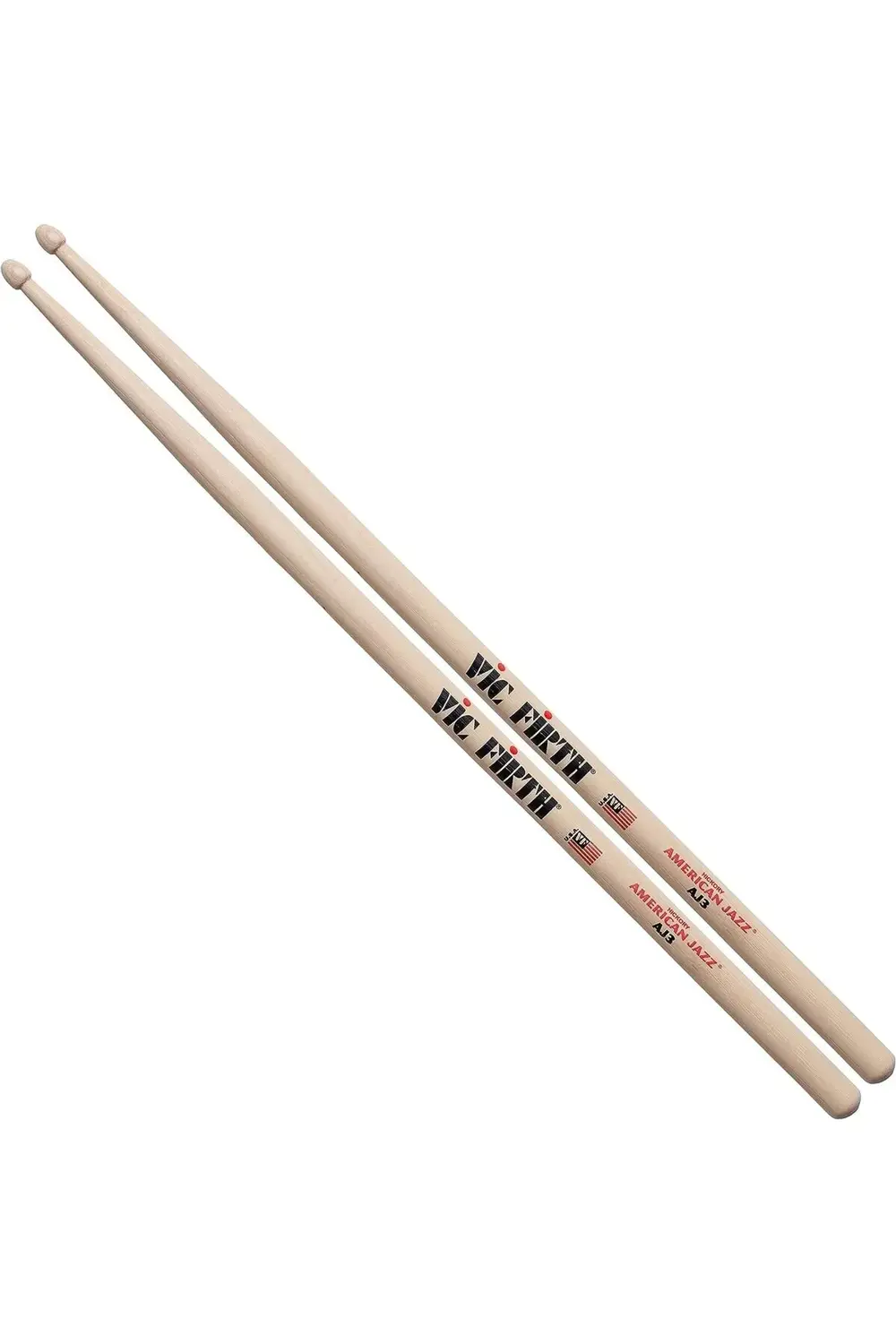 VICFIRTH AJ3 BAGET/STICK (ÇİFT), HICKORY, 0.545"x16", LONG TAPE
