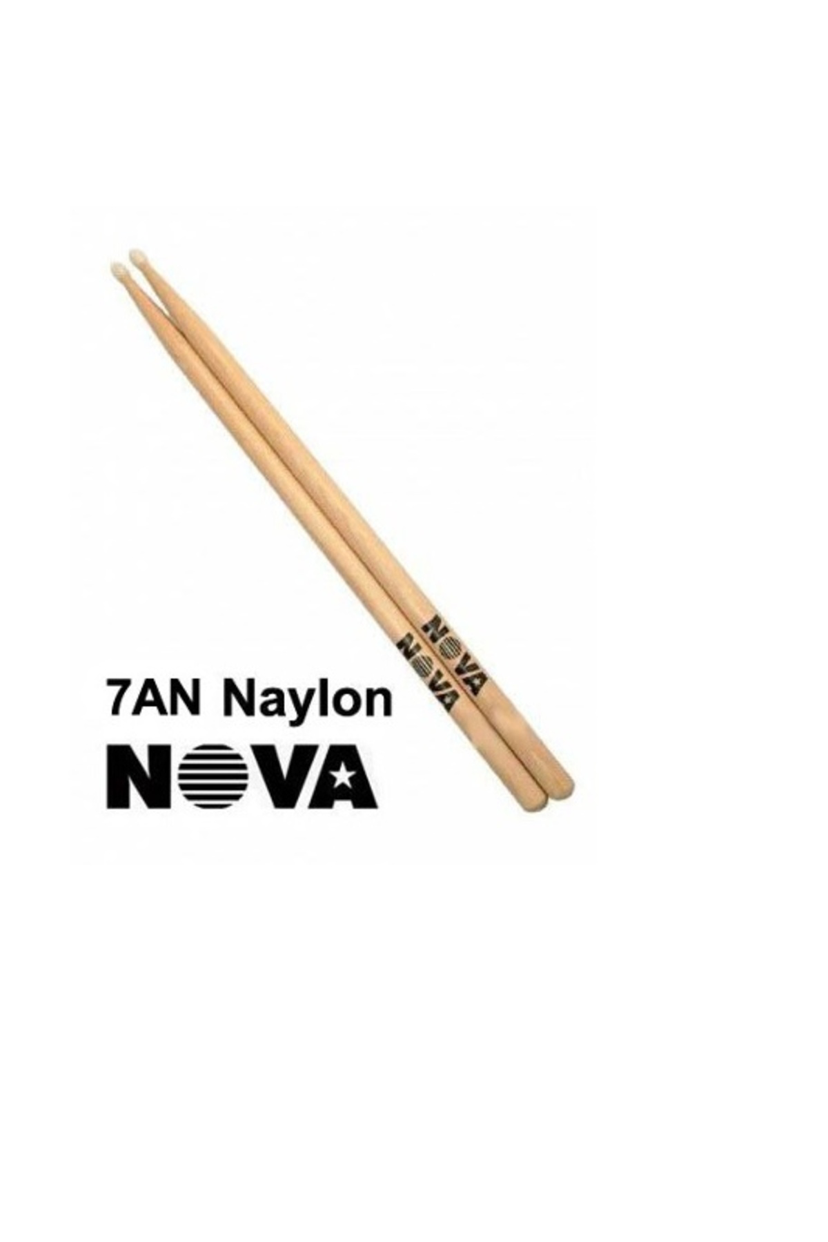 VICFIRTH N7AN BAGET(ÇİFT) NOVA 7A NYLON TIP, HICKORY, 15 1/2"x0. 