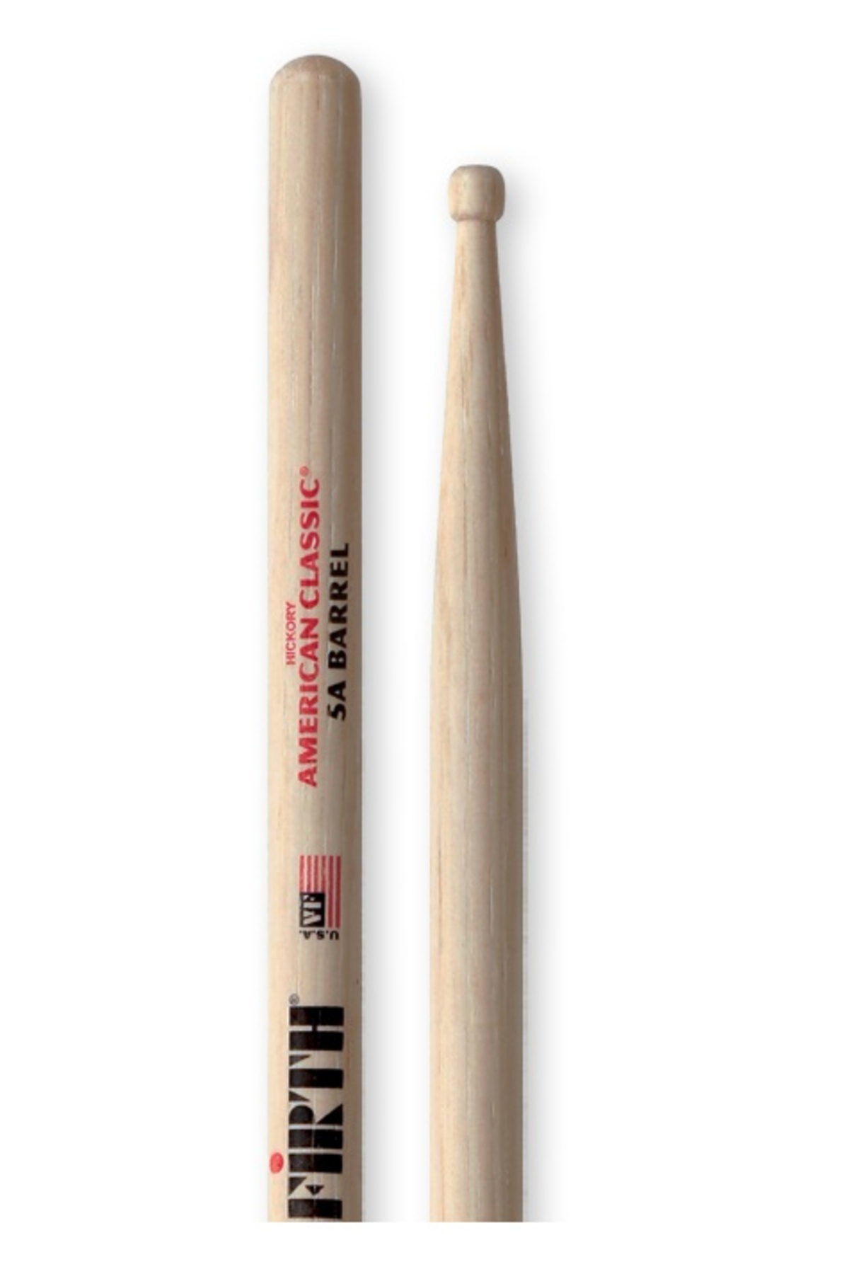 VICFIRTH V5ABRL BAGET (ÇİFT) 5A BARREL TİP, HICKORY, 0.565"X16", 