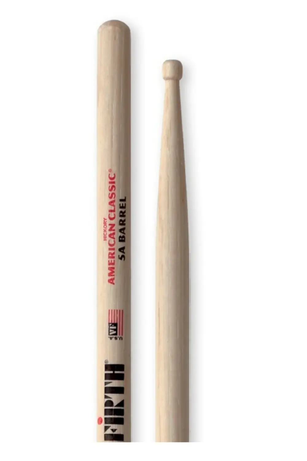 VICFIRTH V5ABRL BAGET (ÇİFT) 5A BARREL TİP, HICKORY, 0.565"X16",