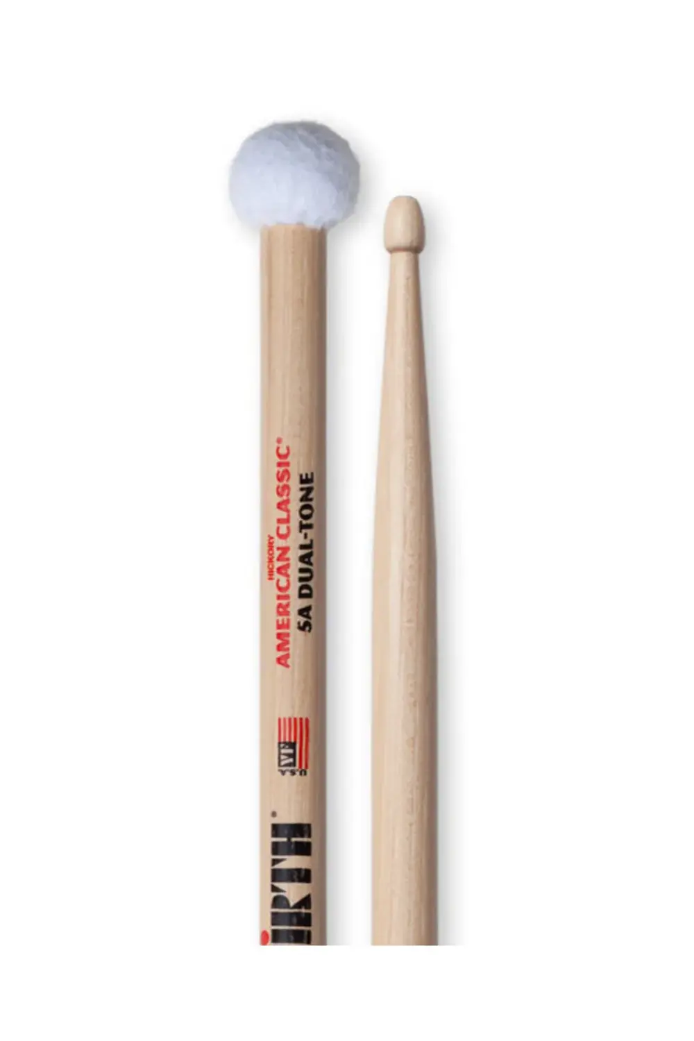 VICFIRTH V5ADT BAGET (ÇİFT) 5A DUAL-TONE, HICKORY, 0.565"x16", M