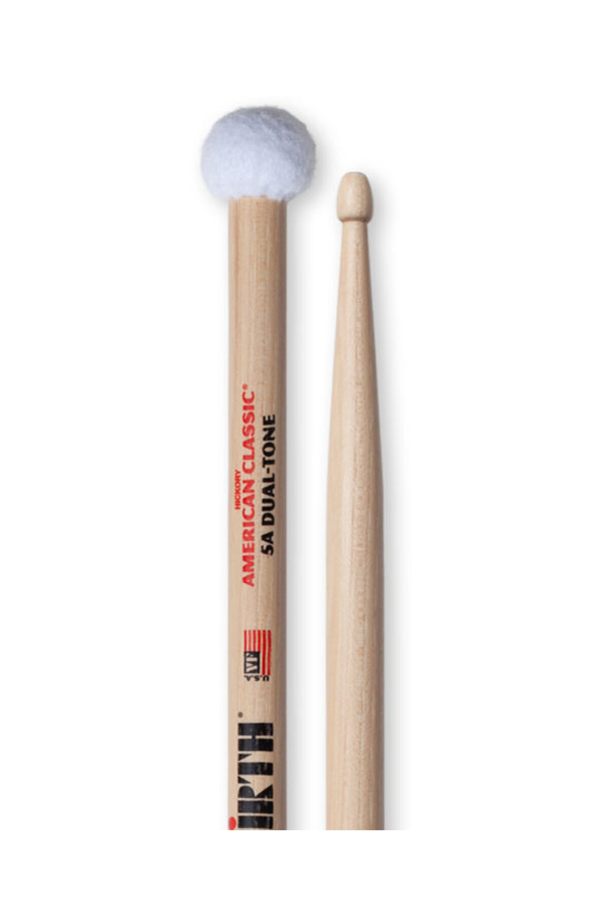 VICFIRTH V5ADT BAGET (ÇİFT) 5A DUAL-TONE, HICKORY, 0.565"x16", M