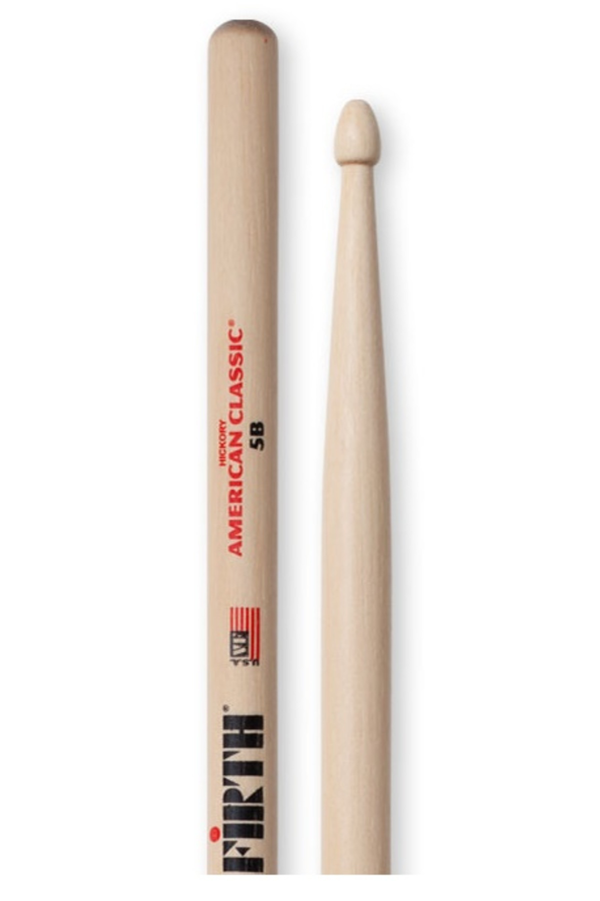 VICFIRTH V5B BAGET (ÇİFT) 5B, HICKORY, 0.595"x16", MEDIUM TAPER V