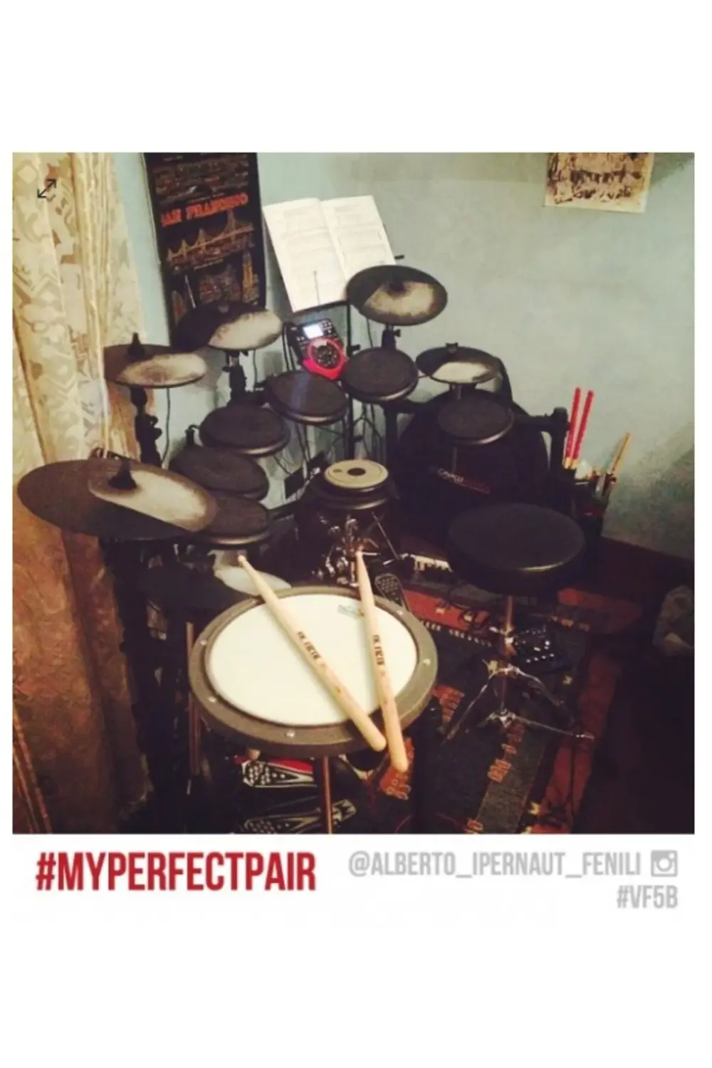 VICFIRTH V5B BAGET (ÇİFT) 5B, HICKORY, 0.595"x16", MEDIUM TAPER V