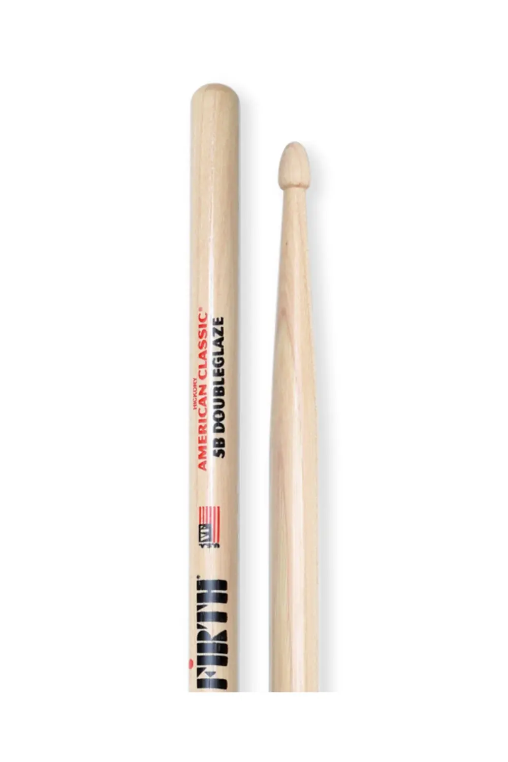 VICFIRTH V5BDG BAGET (ÇİFT) 5B DOUBLE GLAZE DS TİP, HICKORY,
