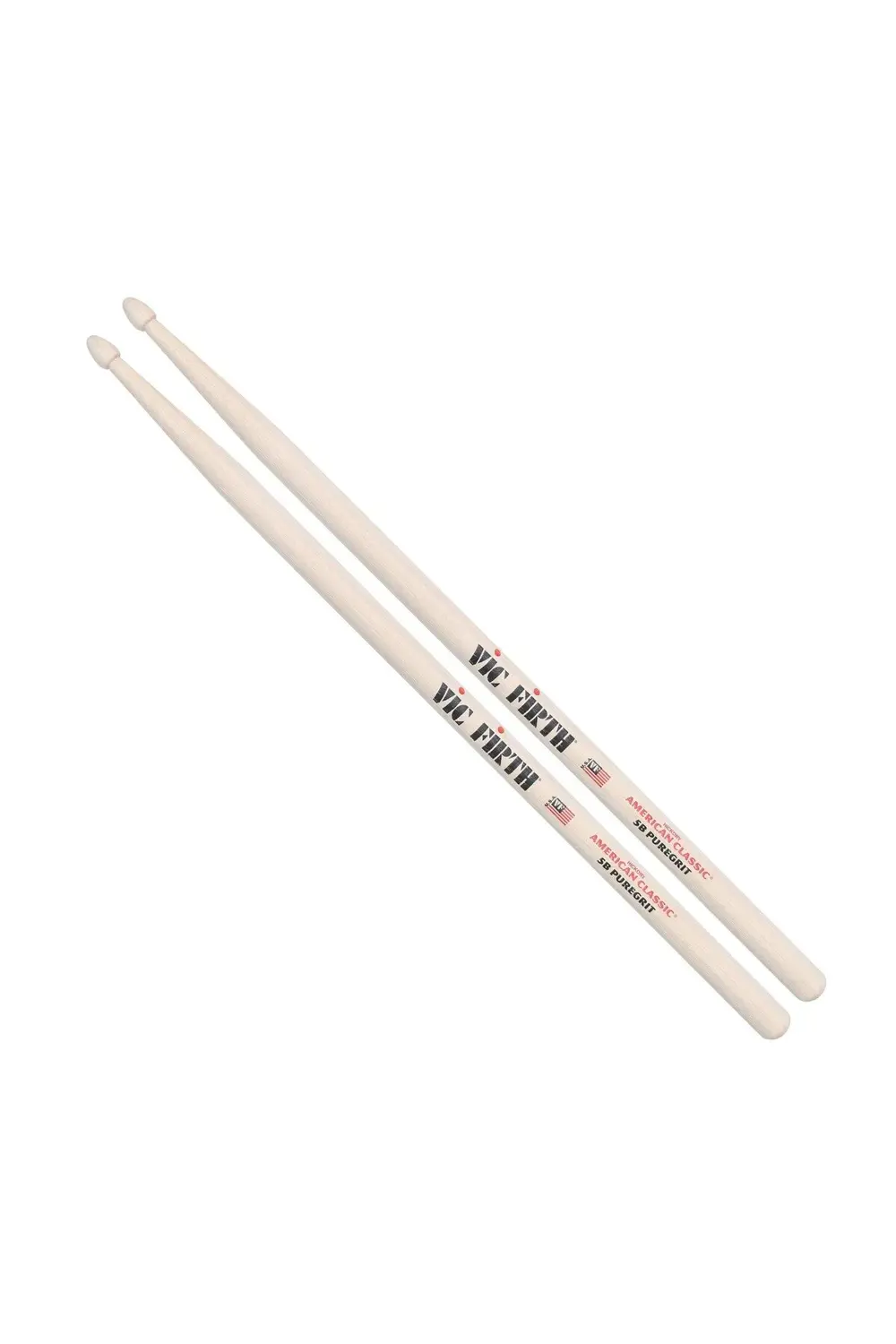 VICFIRTH V5BPG BAGET (ÇİFT) 5B PURE GRIT DS TİP, HICKORY,