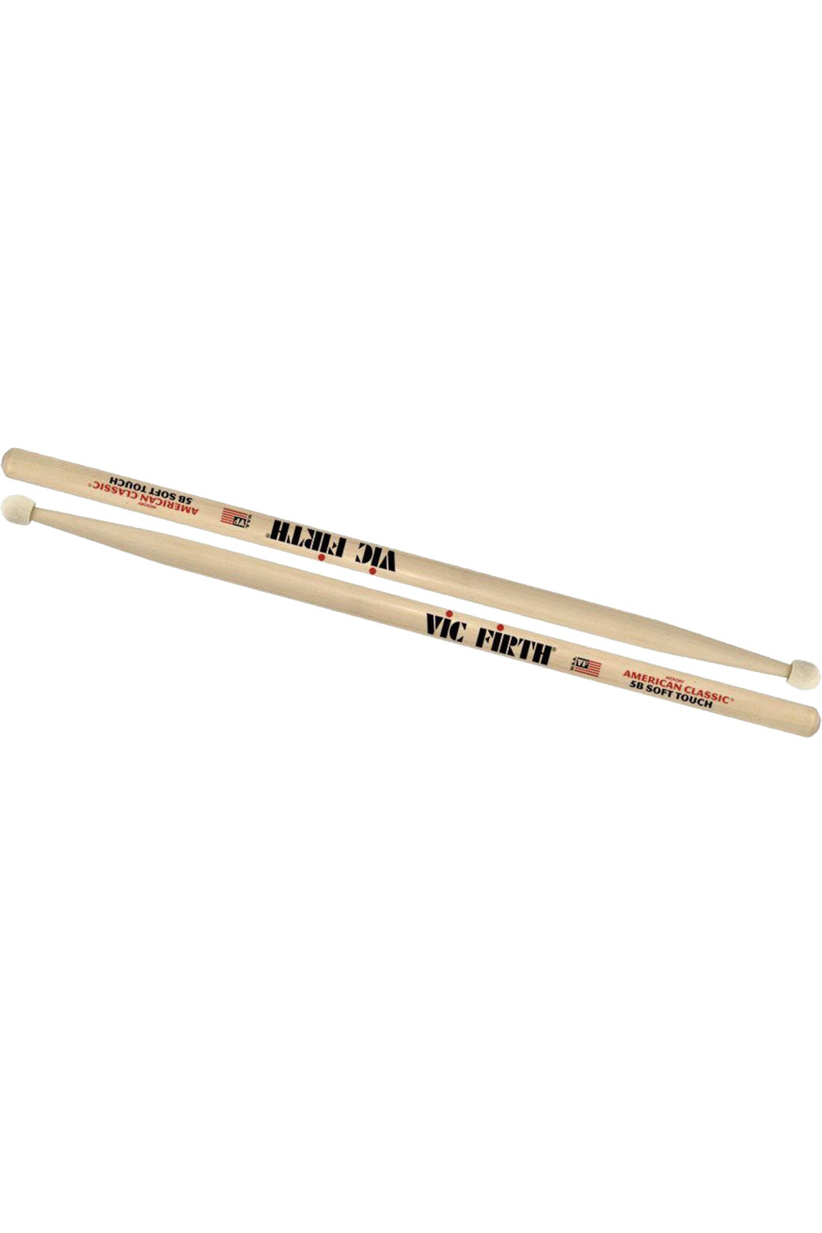 Vic Firth Vicfirth V5bst Baget(Çift) 5B Soft Touch (Keçe Uç), Hickory