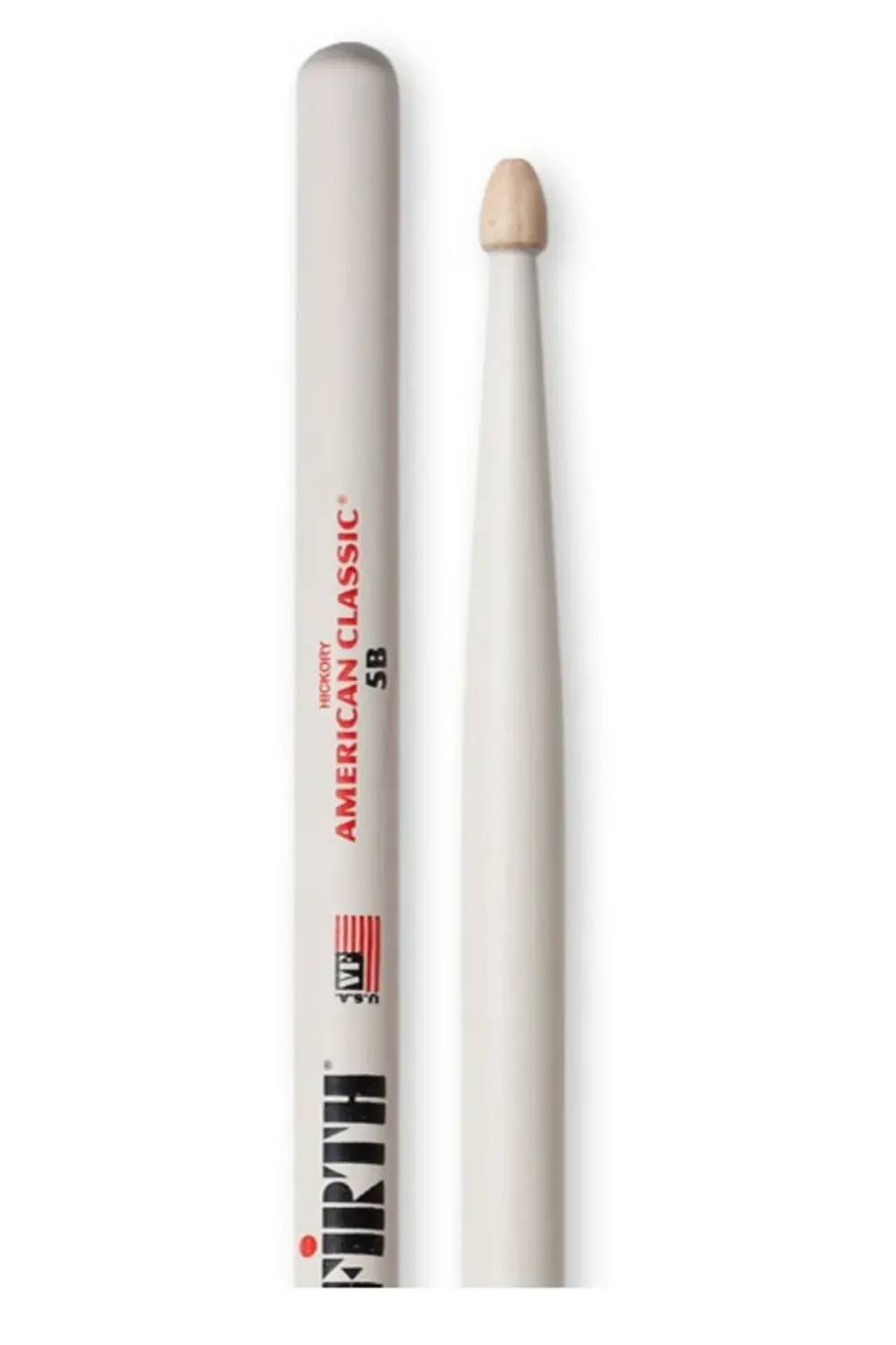 VICFIRTH V5BW BAGET (ÇİFT) 5B WOOD WHITE, HICKORY, 0.595"x16", M