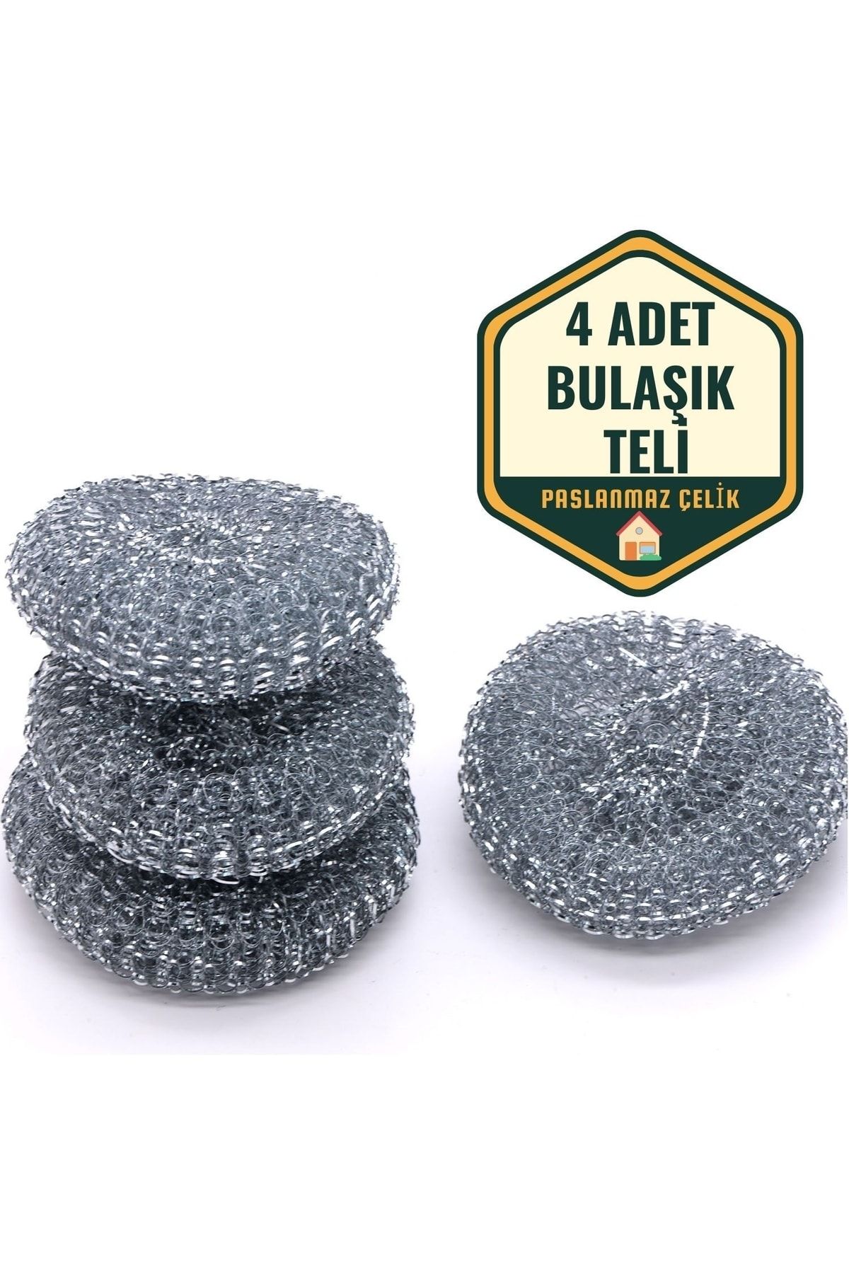 Homecare Vick Paslanmaz Çelik Tel 4 Lü Bulaşik Teli 715602