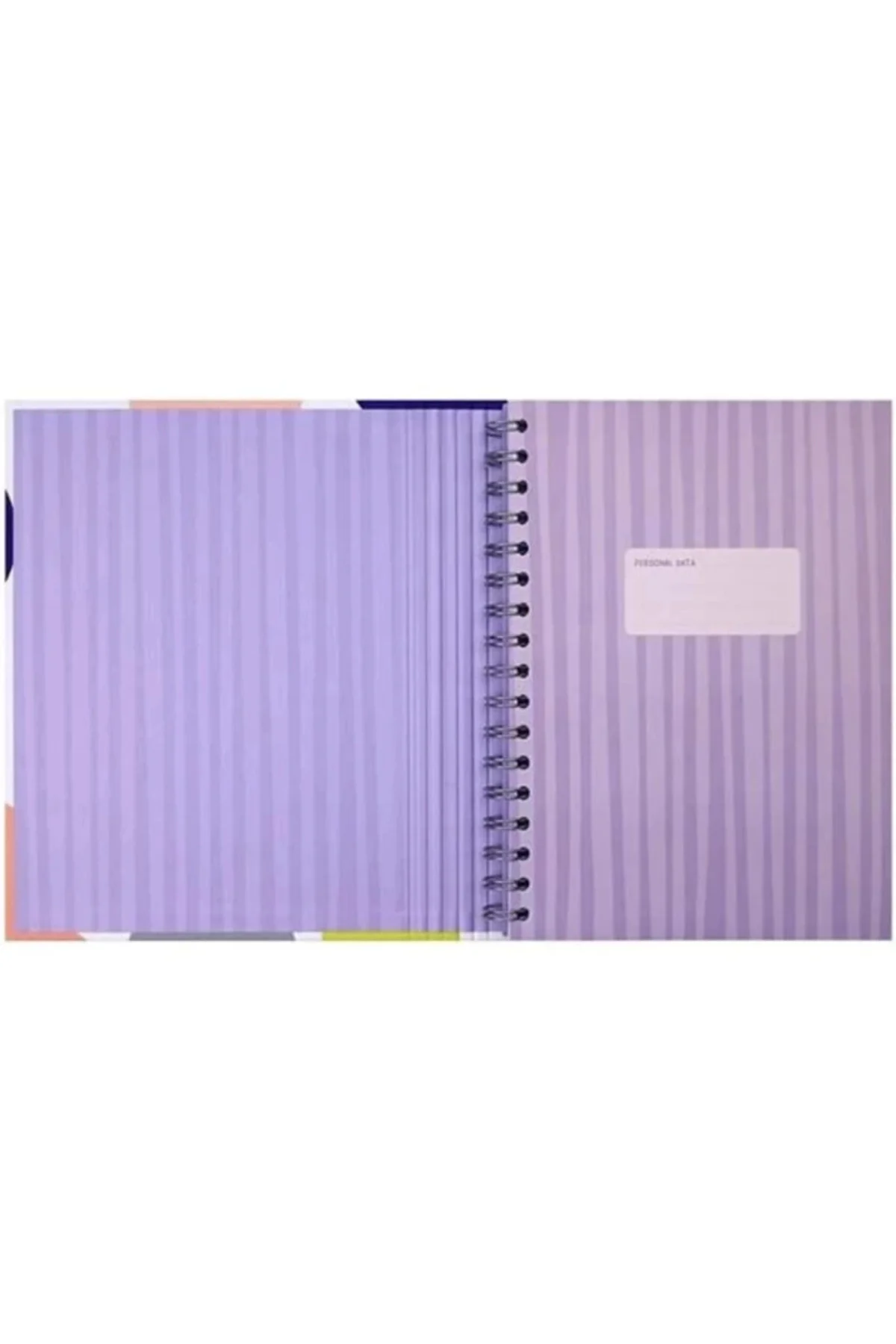 Victoria's Journals 16,5x22,5 cm Gizli Spiralli Çizgili Defter Tarihsiz Not Defteri (Candy Polka)