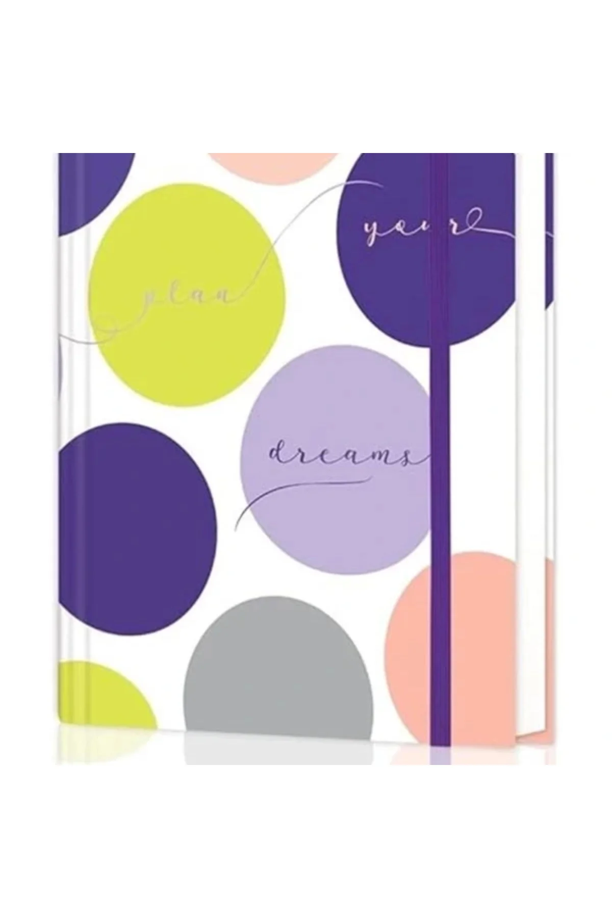 Victoria's Journals 16,5x22,5 cm Gizli Spiralli Çizgili Defter Tarihsiz Not Defteri (Candy Polka)