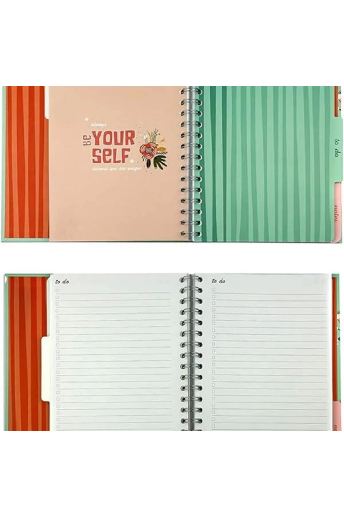 Victoria's Journals Retro Süresiz Planlayıcı Ajanda 17x24 Cm Pembe